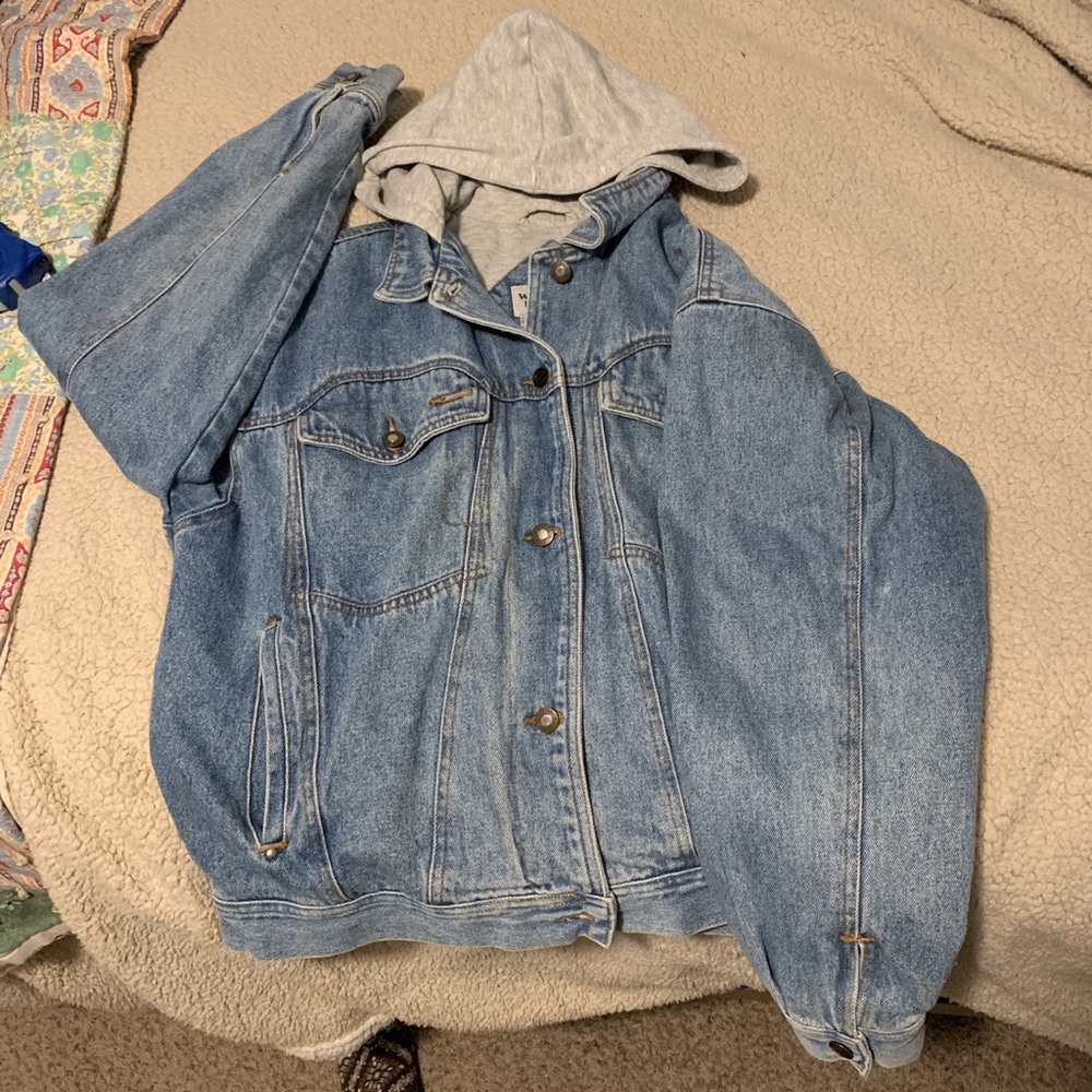 Denim hoodie jacket (unsex)